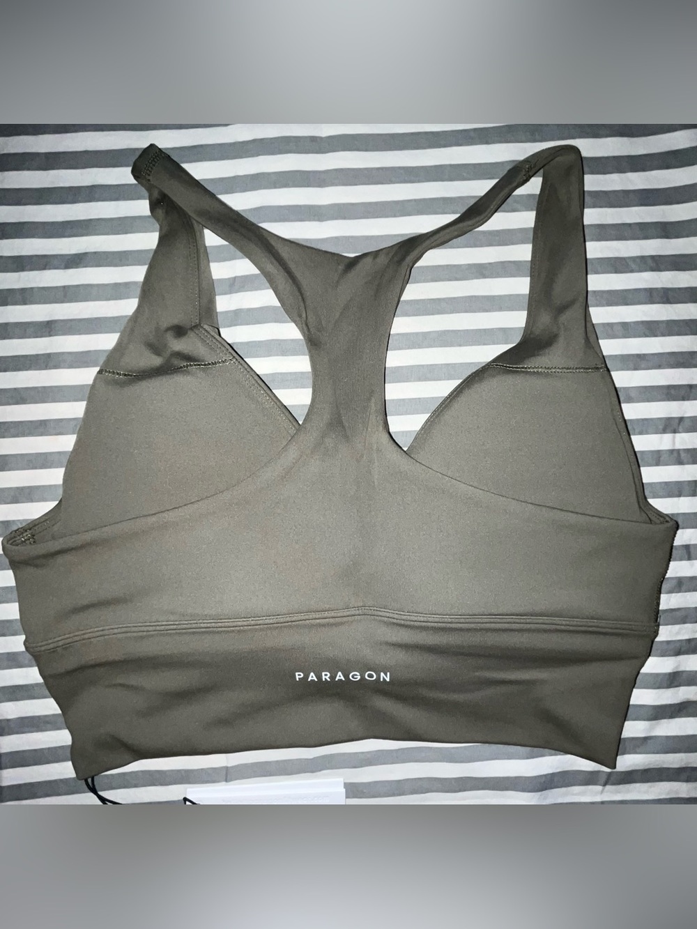 Paragon Reluna High-Rise Sculptseam Short 5" + Ruched Bra in Everglades Sz M - Picture 3 of 7
